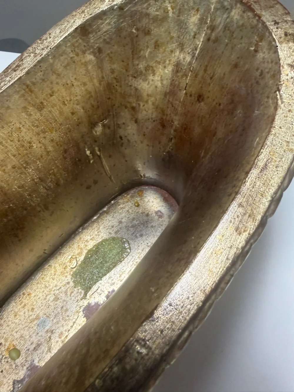 Vintage John Richard Gold Planter Hollywood Regency Oval